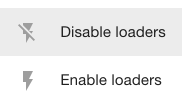 Disable loaders