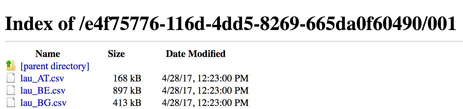 CSV files